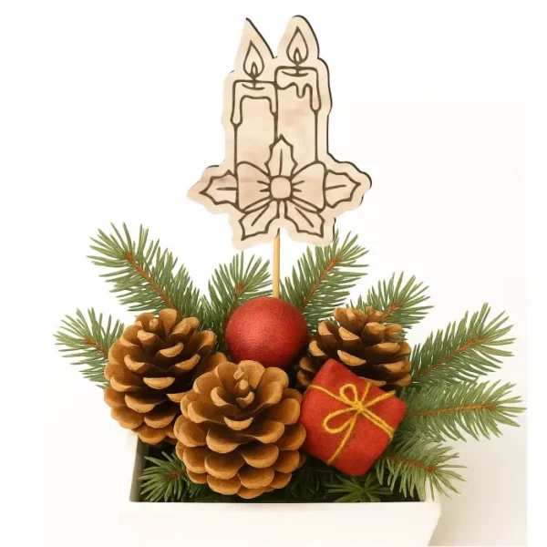 Zápich do truhlíků - Dvě svíčky