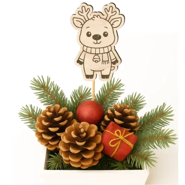 Zápich do truhlíků - Sob se zvonečkem