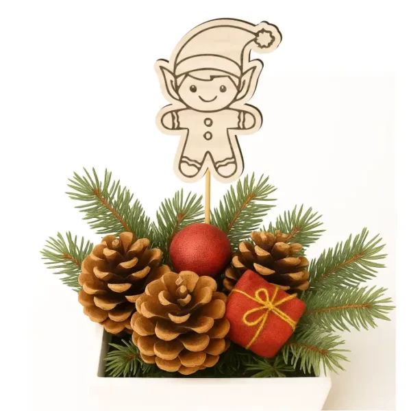 Zápich do truhlíků - Vánoční elf