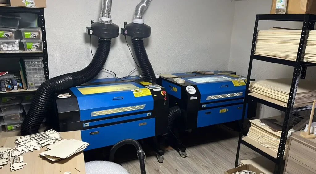 Vlastní dílna pro laserové řezání a gravírování do dřeva