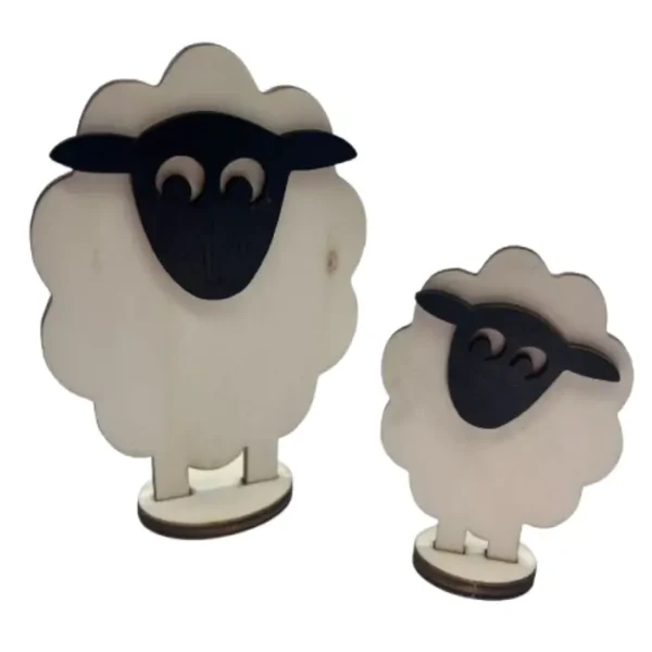 Dřevěné roztomilé ovečky